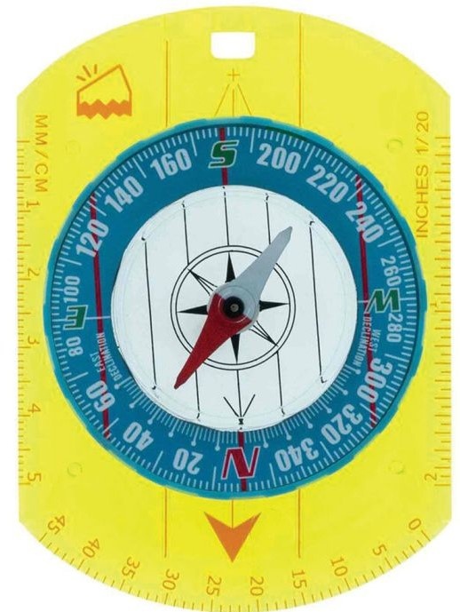 Brújula De Mapa Hi-Vis Waypoint Para Orientación Y Camping