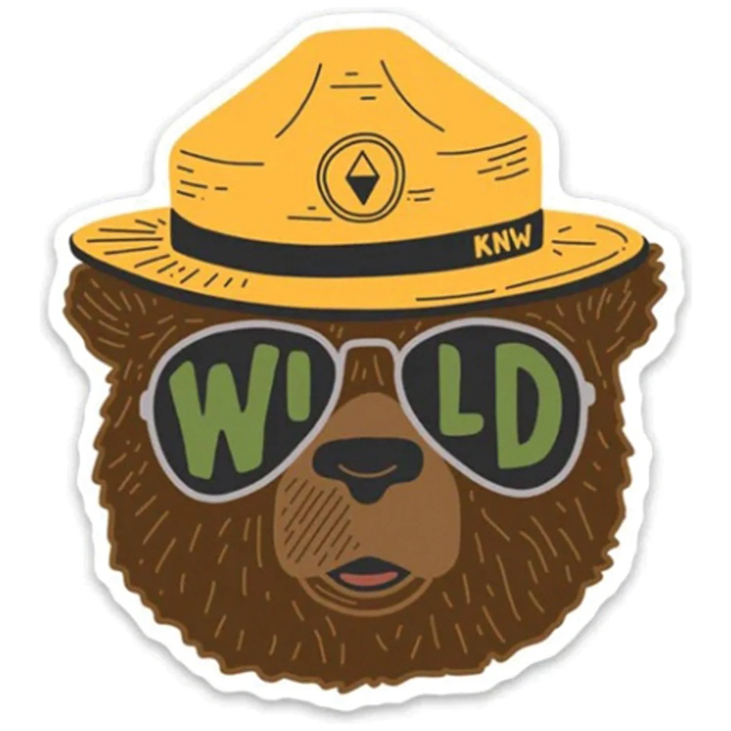 Calcomanía Oso Wild
