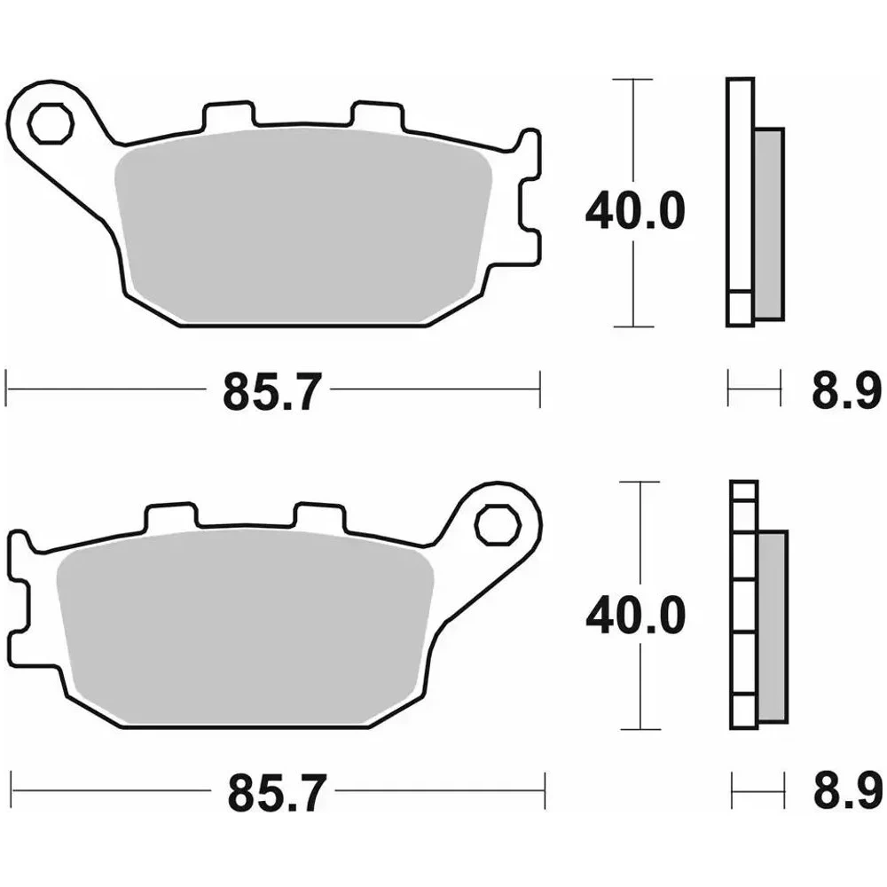 Pastillas De Freno Traseras Para Moto