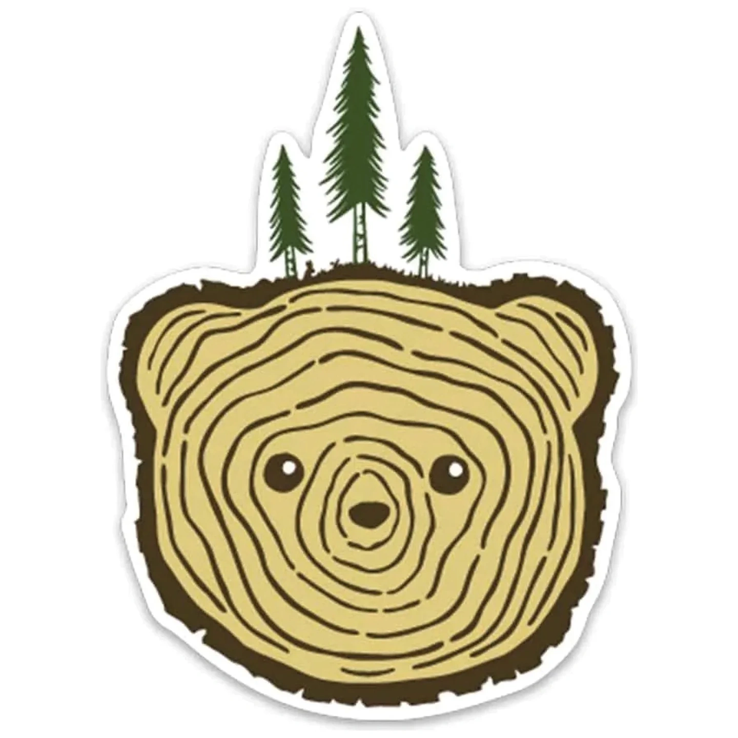 Calcomanía Tronco con Oso