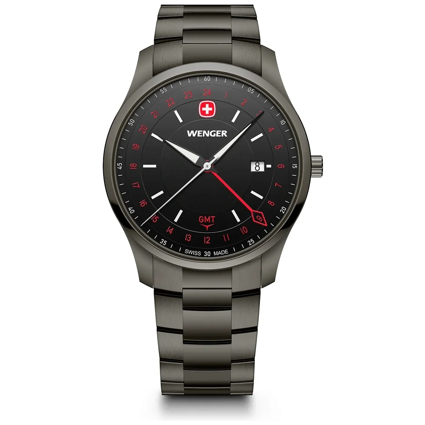 Reloj City GMT Black Ice 42 MM Brazalete