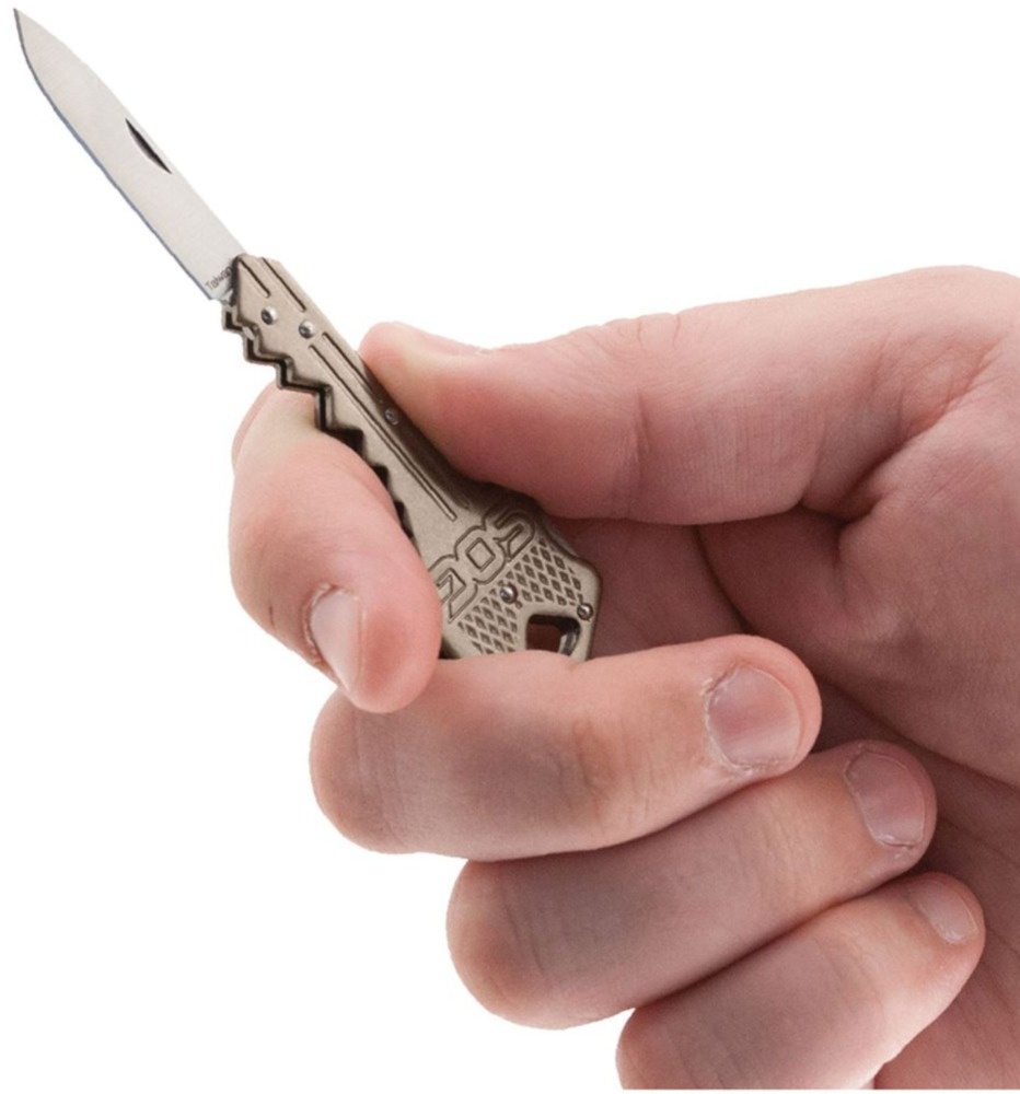 Miniatura Cuchillo Key Knife Brass - Clam Pack  -