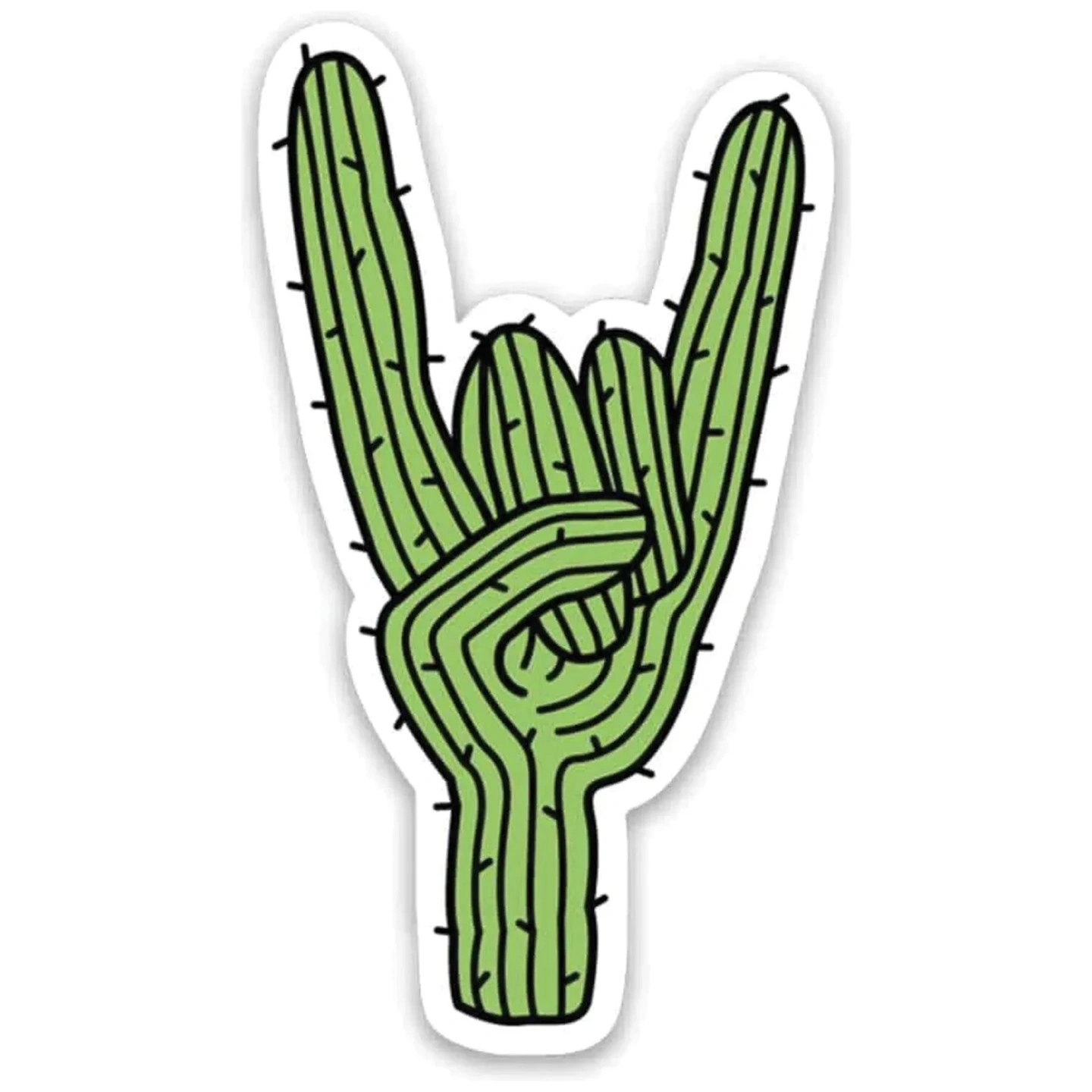 Calcomanía Cactus Rockero