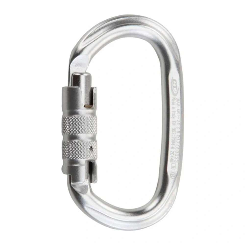 Mosquetón Aluminio Oval 3 Tiempos 24kN Pillar TG