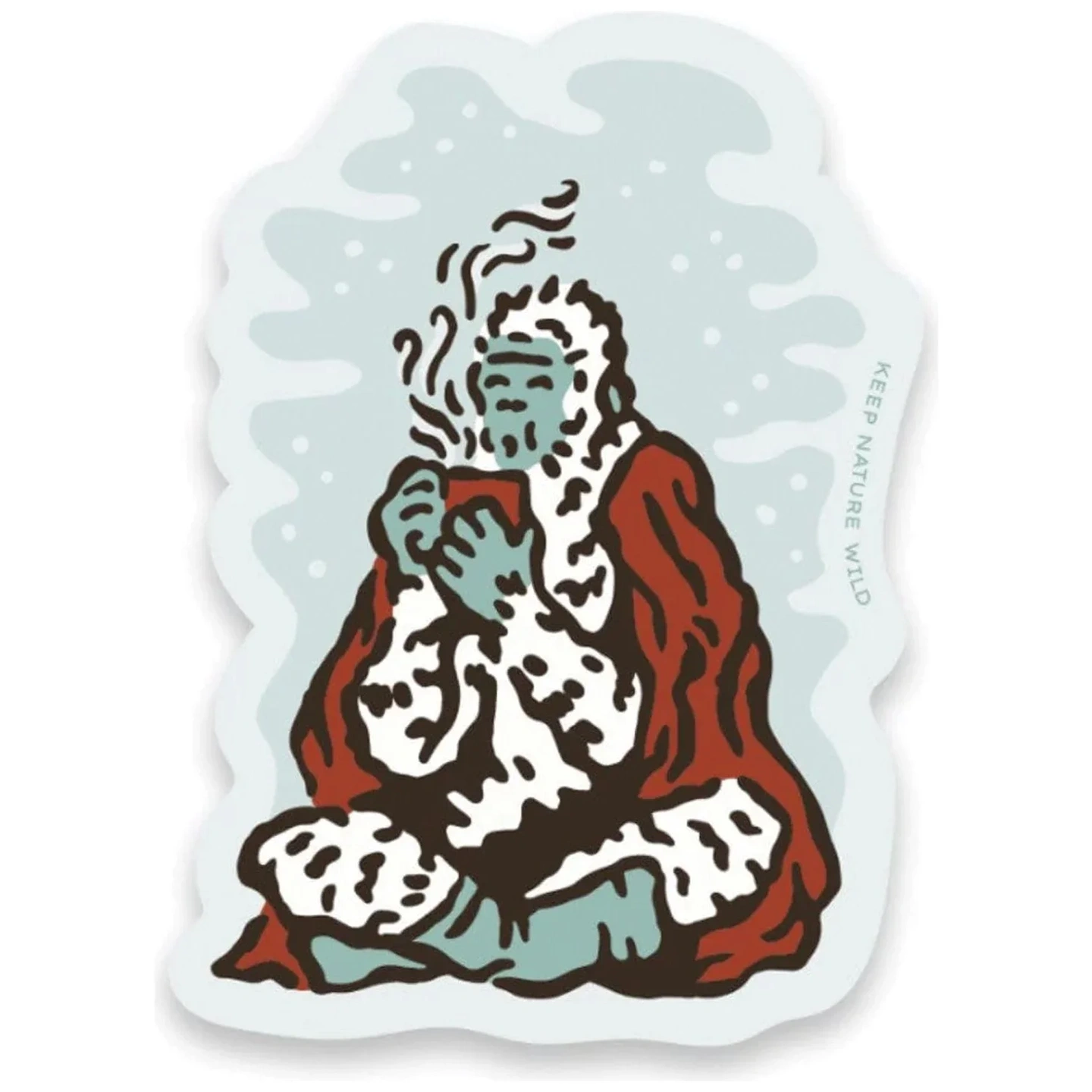 Calcomanía Sasquatch de Invierno