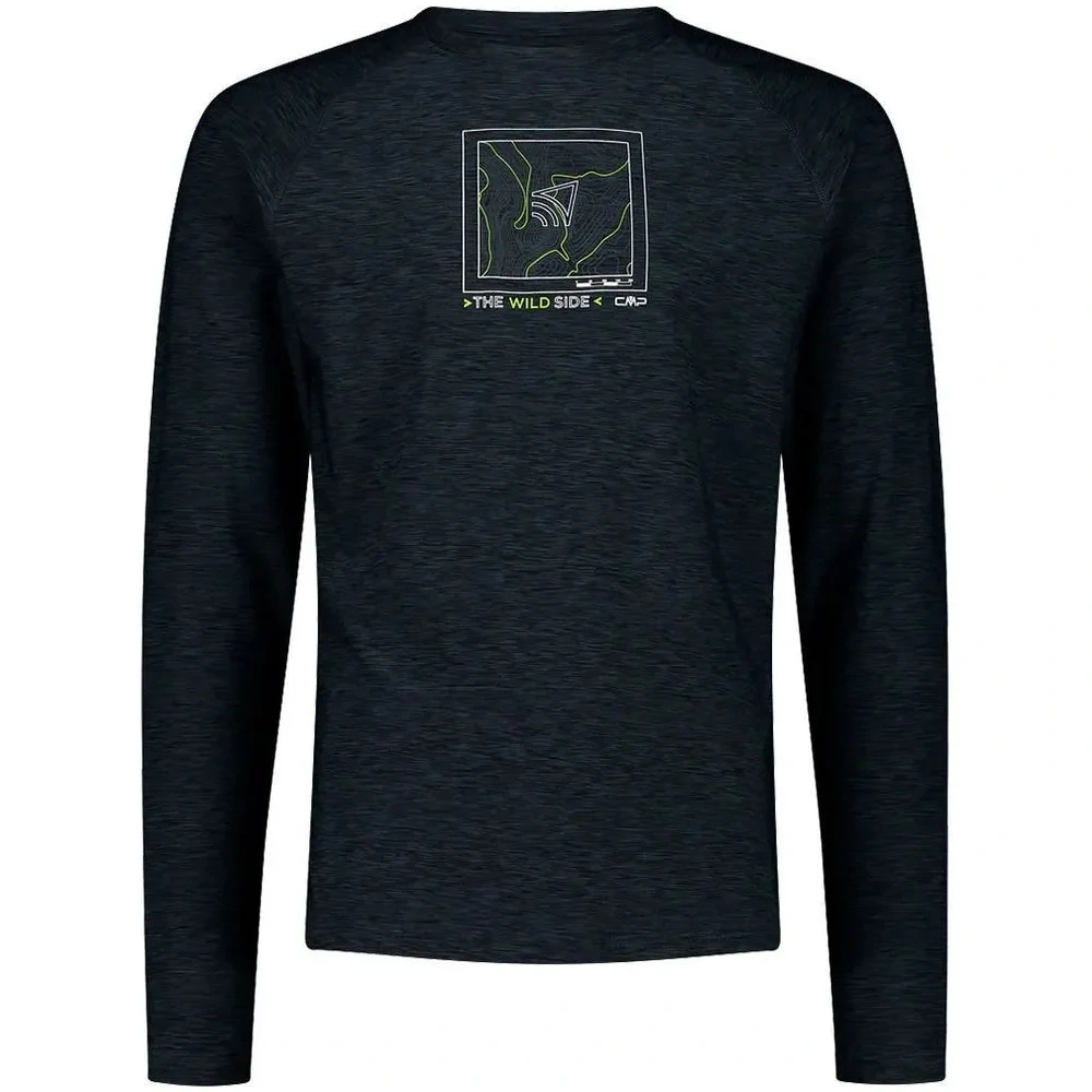 Polera Hombre Manga Larga Elasticada
