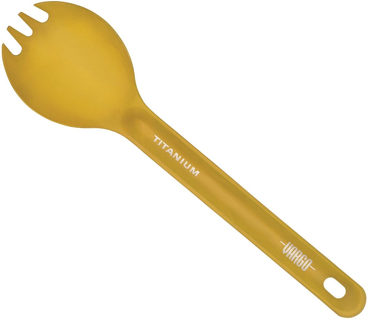 Miniatura Cuchara Tenedor Titanium Ulv Cutlery - Color: Amarillo