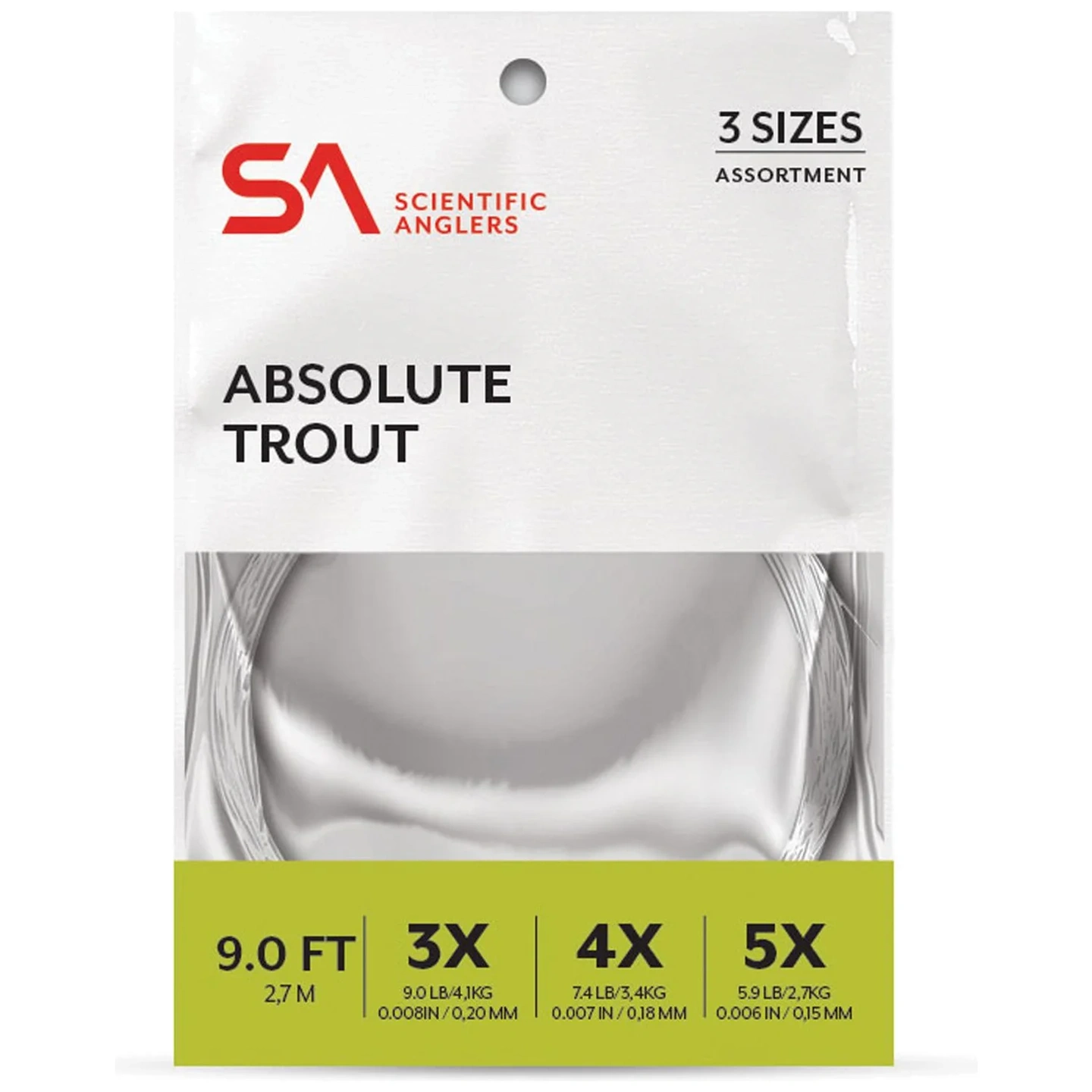 Pack de Leaders Cónicos Absolute Trout 3-5X