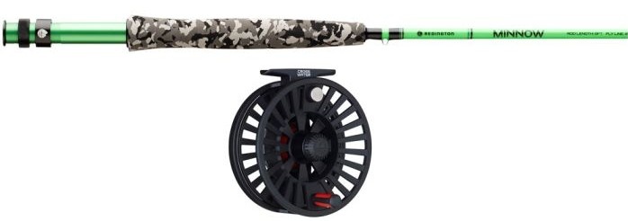 Combo Caña Y Carrete De Pesca Con Mosca Minnow Rod Crosswater Reel 5Wt 8'