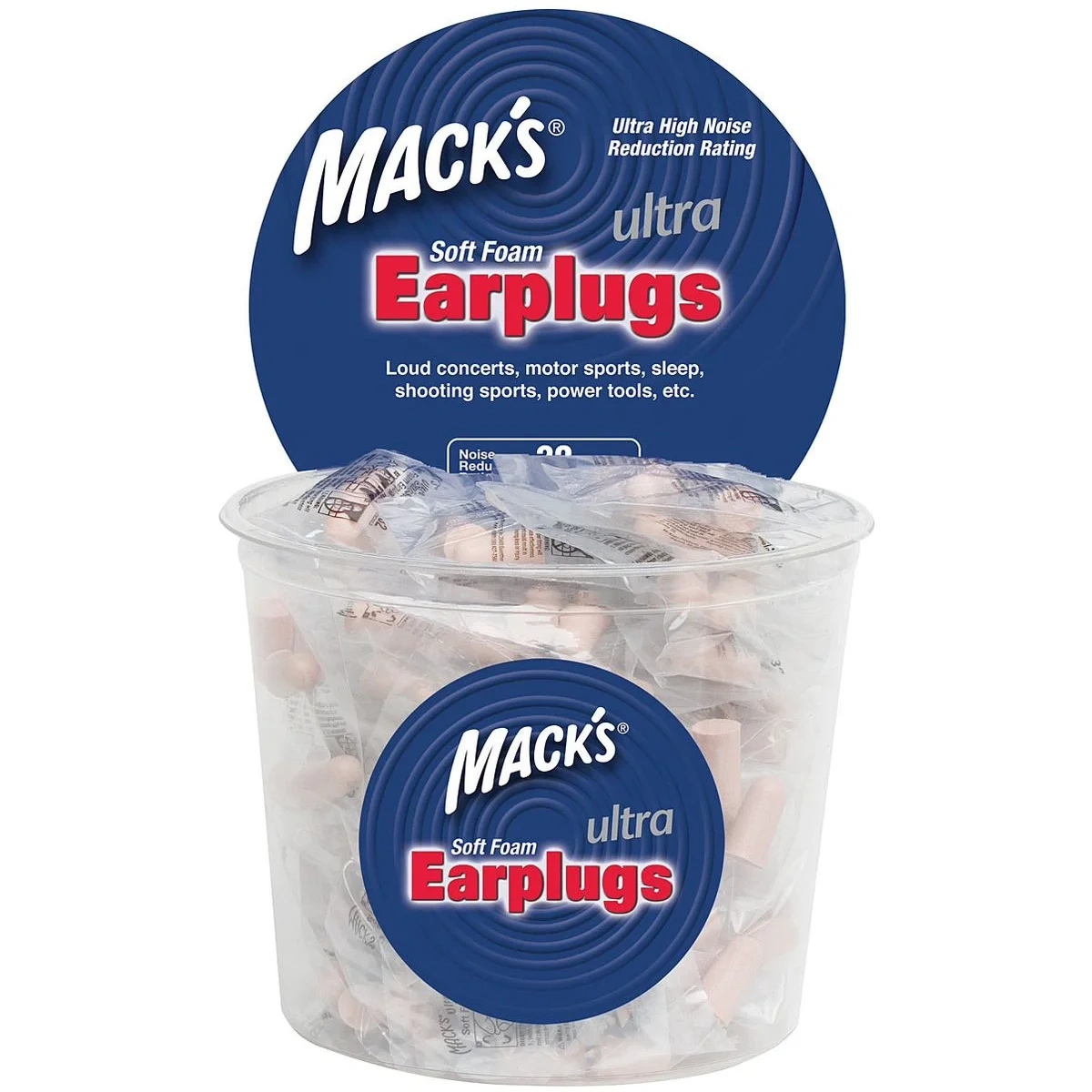 Tapones de Oído Ultra Pack 100 Pares