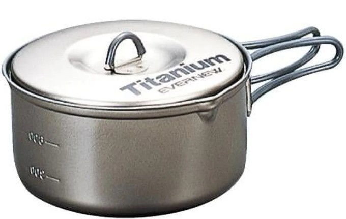 Olla De Titanio Ultraliviana Para Camping Y Trekking-900 Ml