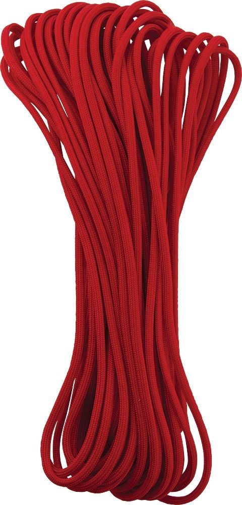 Miniatura Cuerda Paracord 550 100 Feet 30 Mts - Color: Rojo