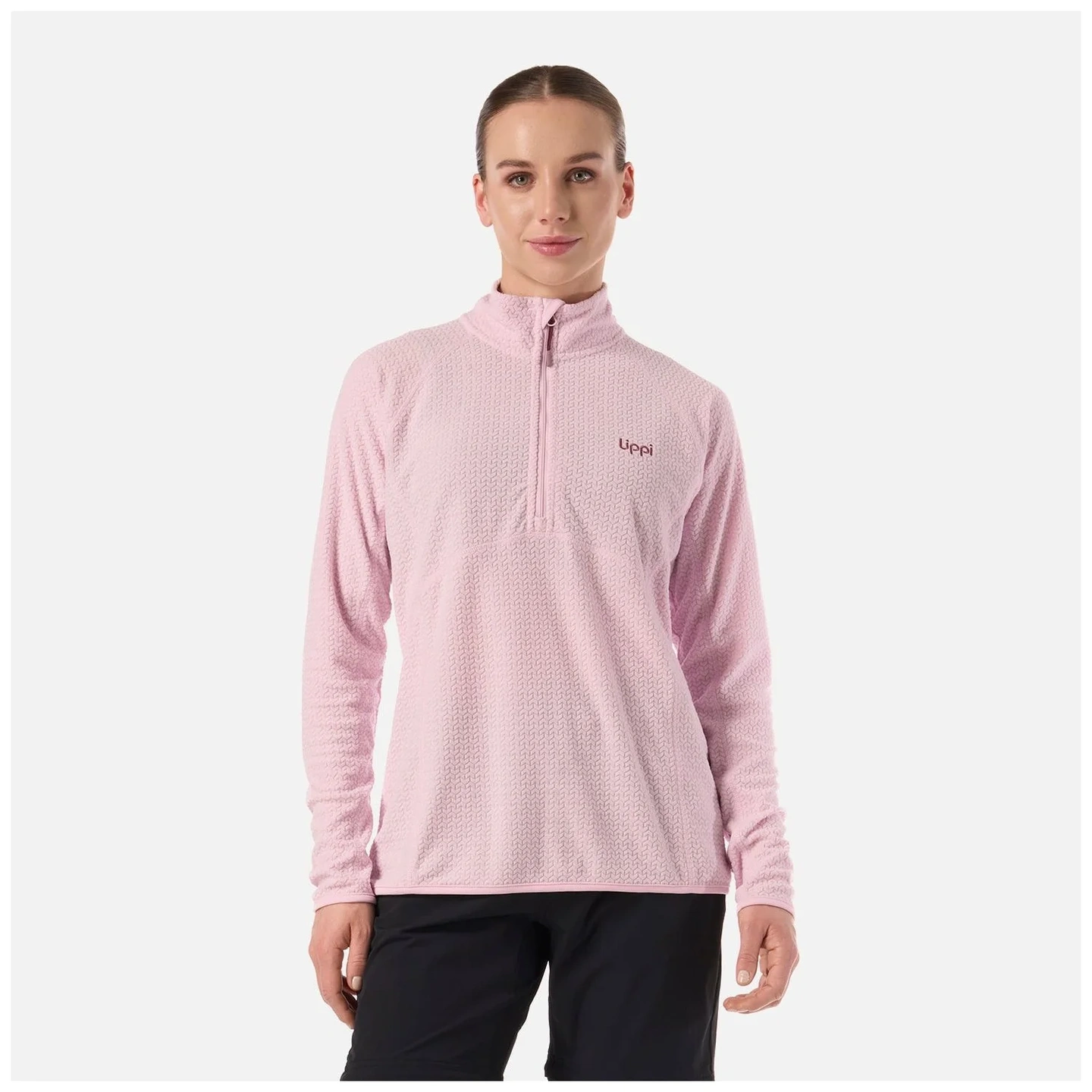 1/4 Zip Rosa Claro