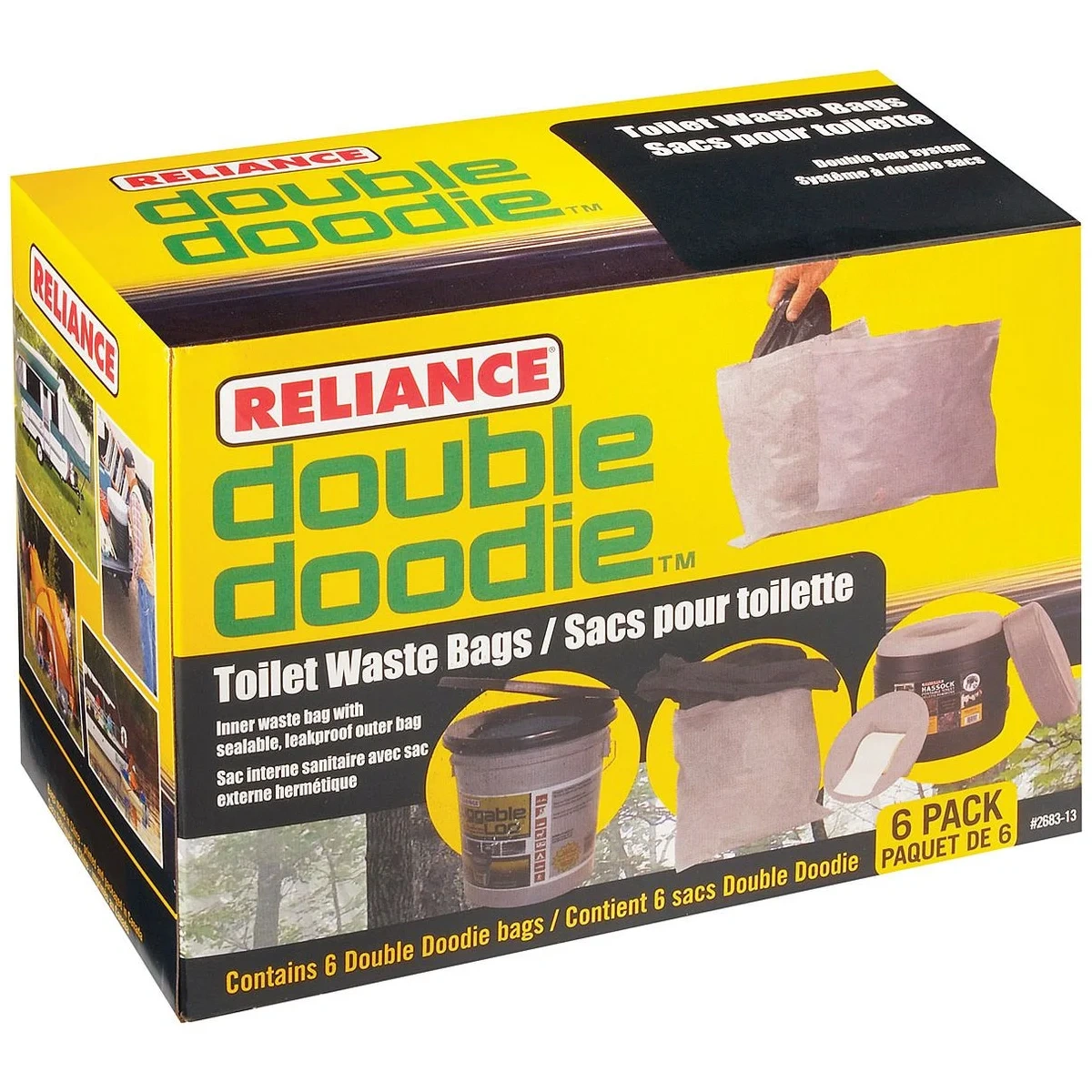 Bolsa Sanitaria Double Doodie Sin Gel Pack 6