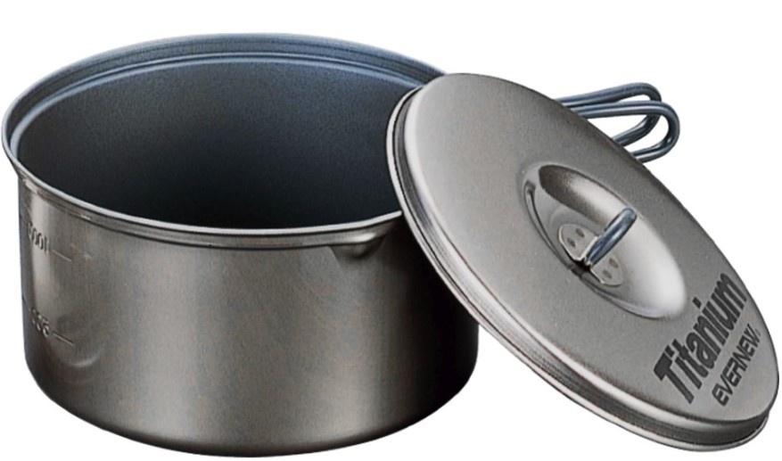 Olla De Titanio Ultraliviana Para Camping Y Trekking- 1.3 Lt