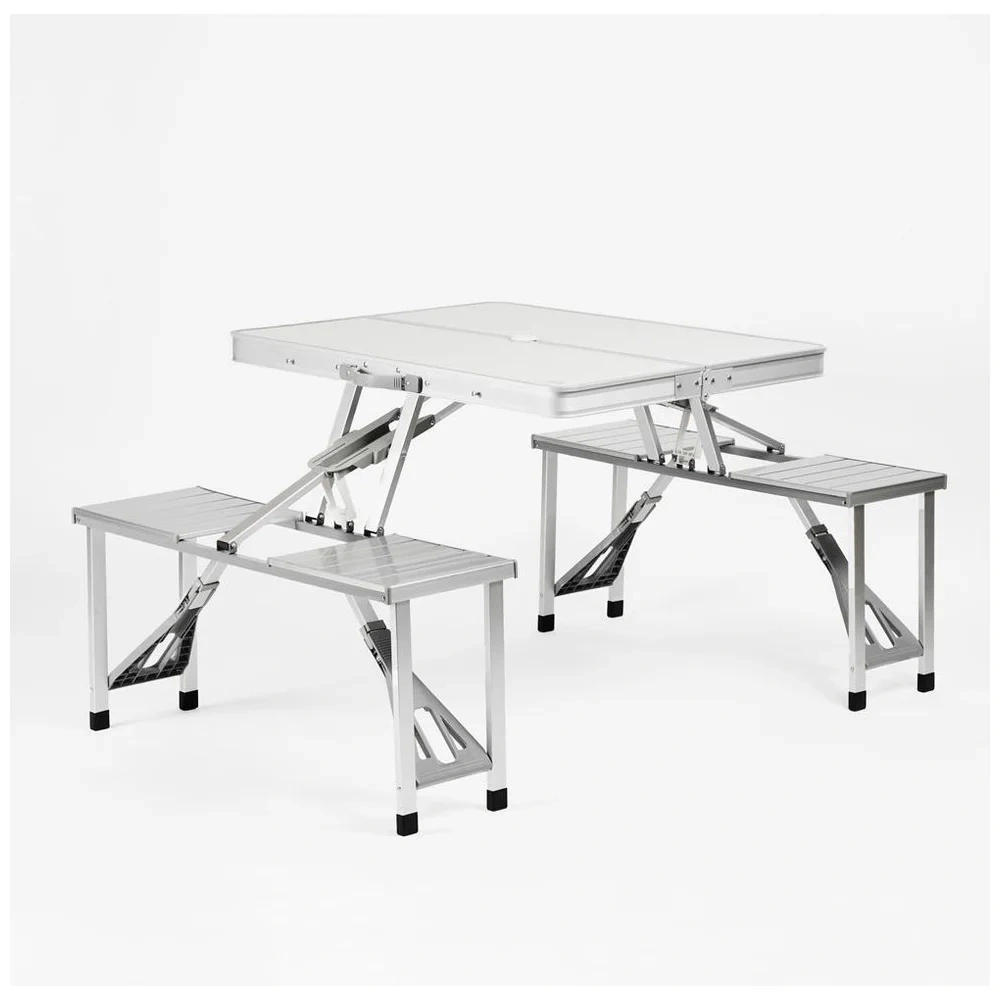 Mesa De Aluminio Plegable Dyne 4 Personas Camping