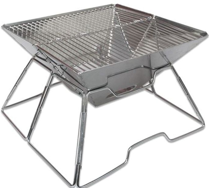 Parrilla Portátil Pack A Long Grill De Acero Para Camping Y Cocina Outdoor