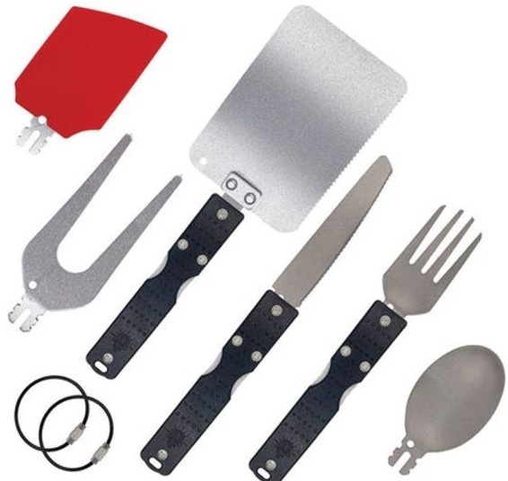 Set De Cubiertos ClickWare Camper Modular Con Mango Click-N-Lock