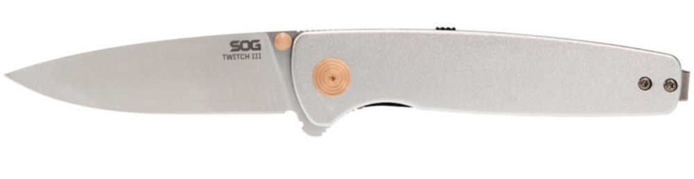 Cuchillo Twitch III Satin Rose Gold Polished - Blister Pack