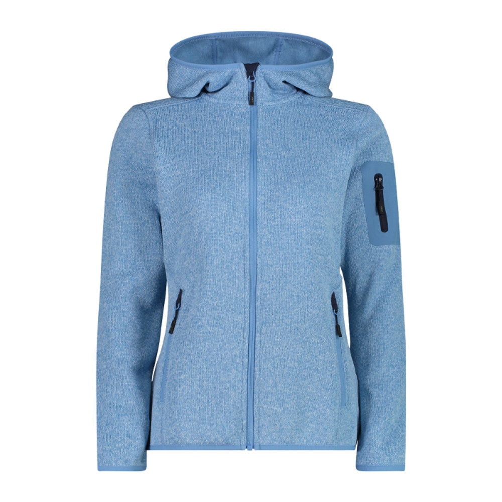 Polar Mujer Mélange Knit-Tech Hooded Heavy