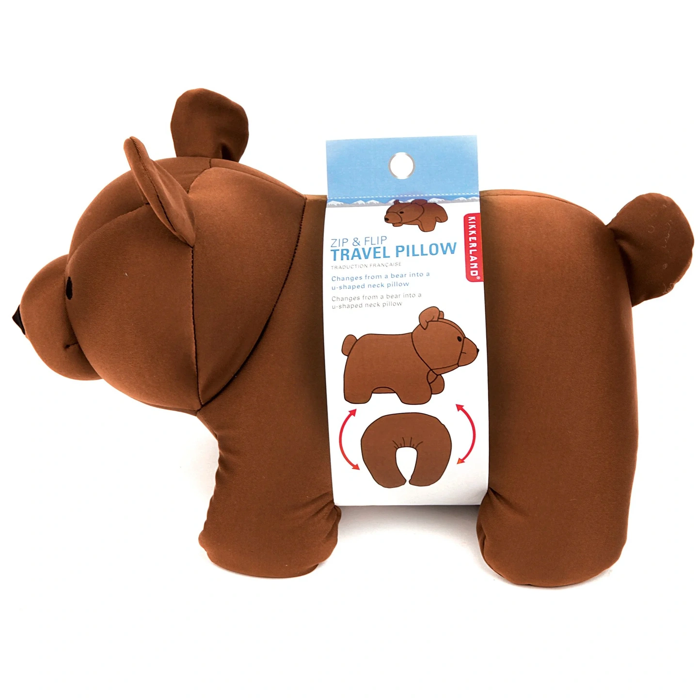 Almohada de Viaje Zip And Flip Oso