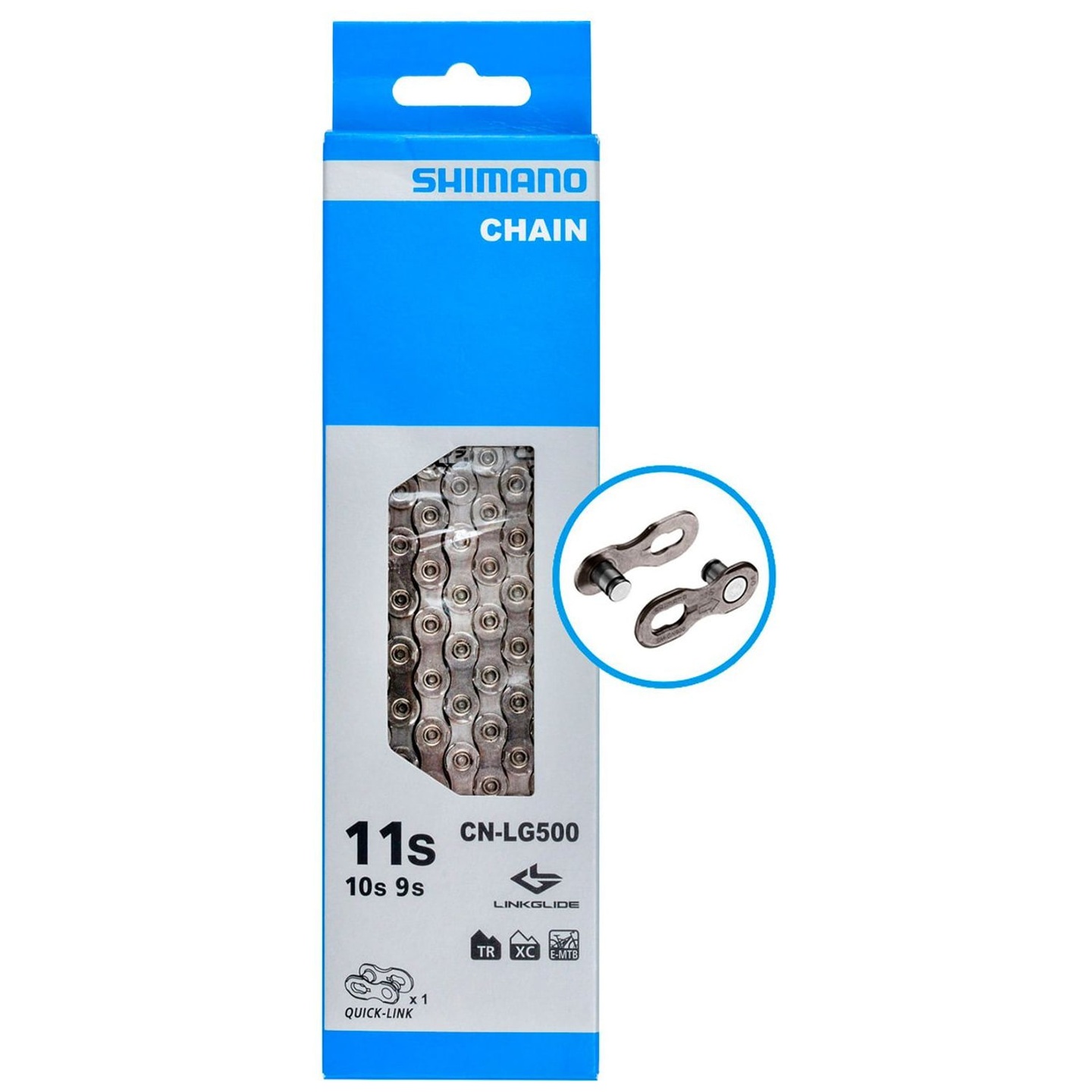 Cadena Shimano CN-LG500 Linkglide 9/10/11V 138 Eslabones con Quick-Link