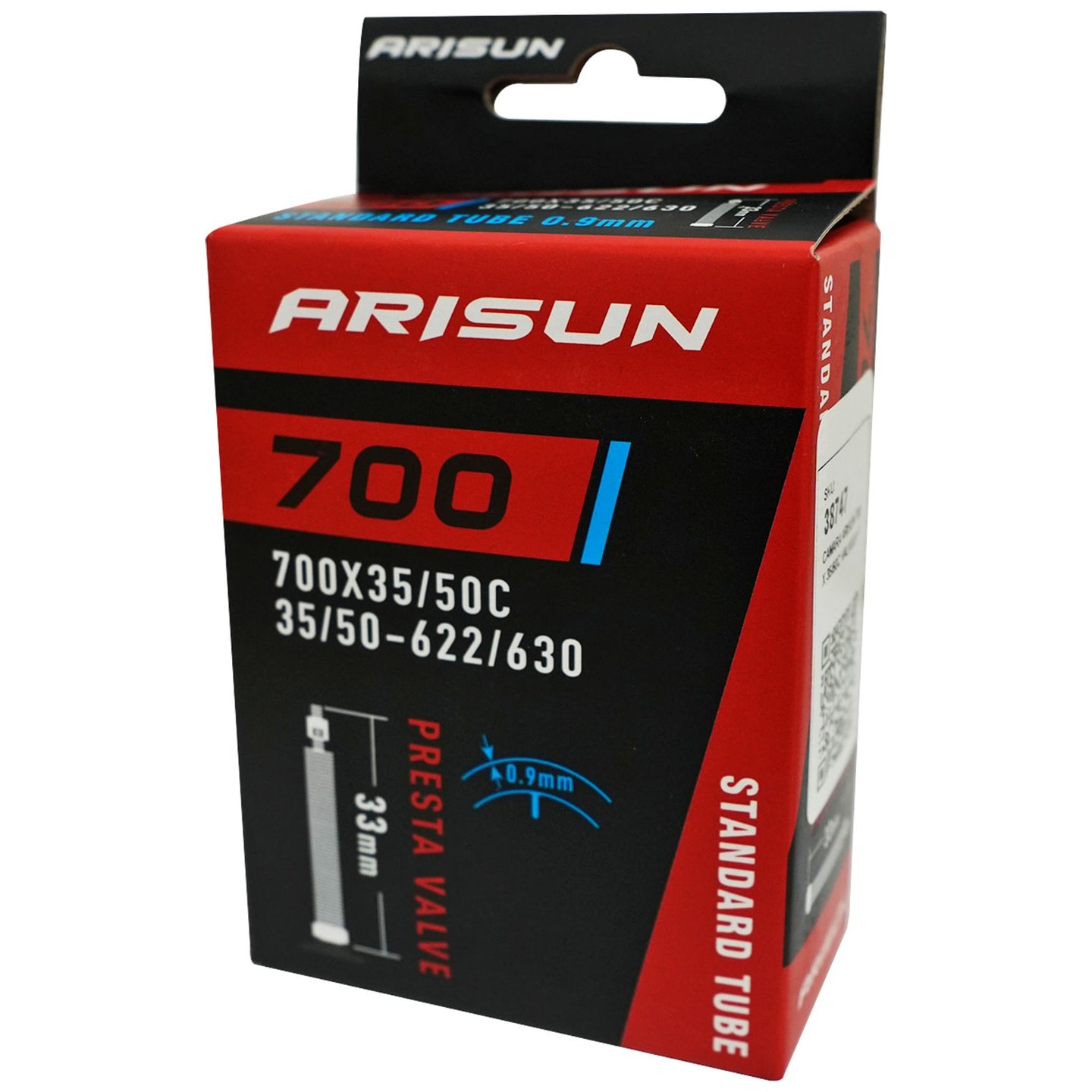 Cámara Arisun 700 x 35/50C Válvula Presta 33 mm