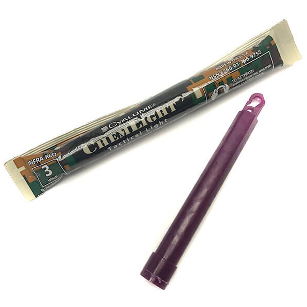 Barra Química Infrarroja ChemLight IR 6" 3 Horas Pack 10