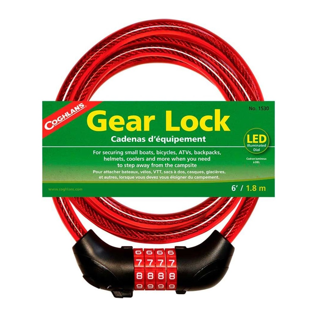Cable De Acero Con Candado Y Luz