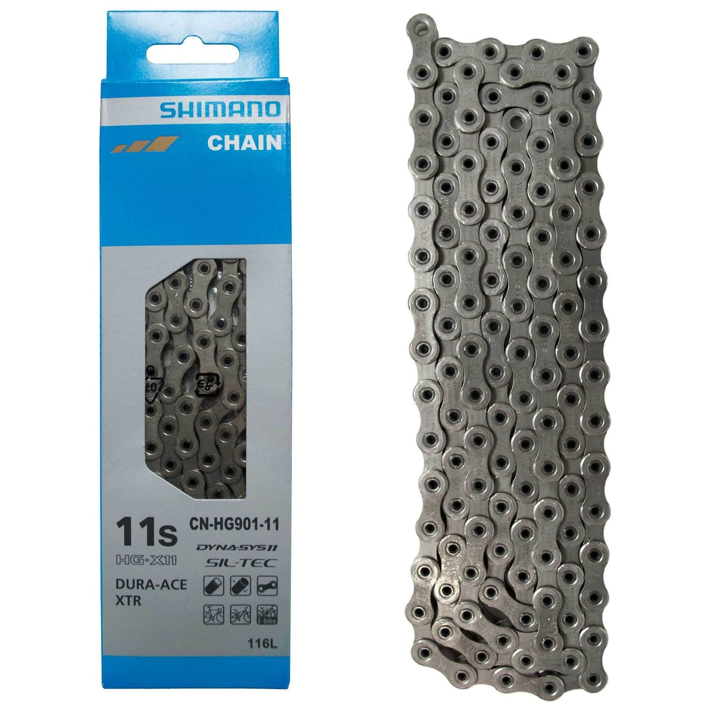 Cadena Shimano CN-HG901 11V 116 Eslabones con Quick-Link