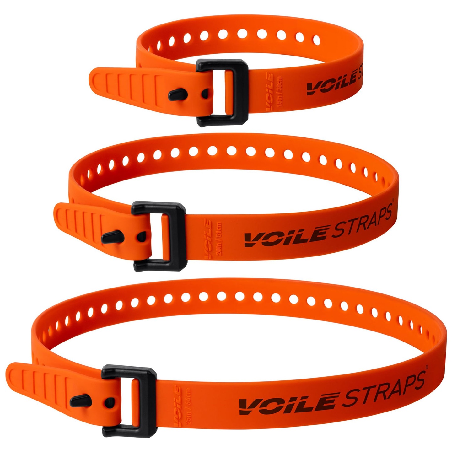 Set Amarras Voile Straps Nylon Buckle Variety Pack 15/20/25 Inch