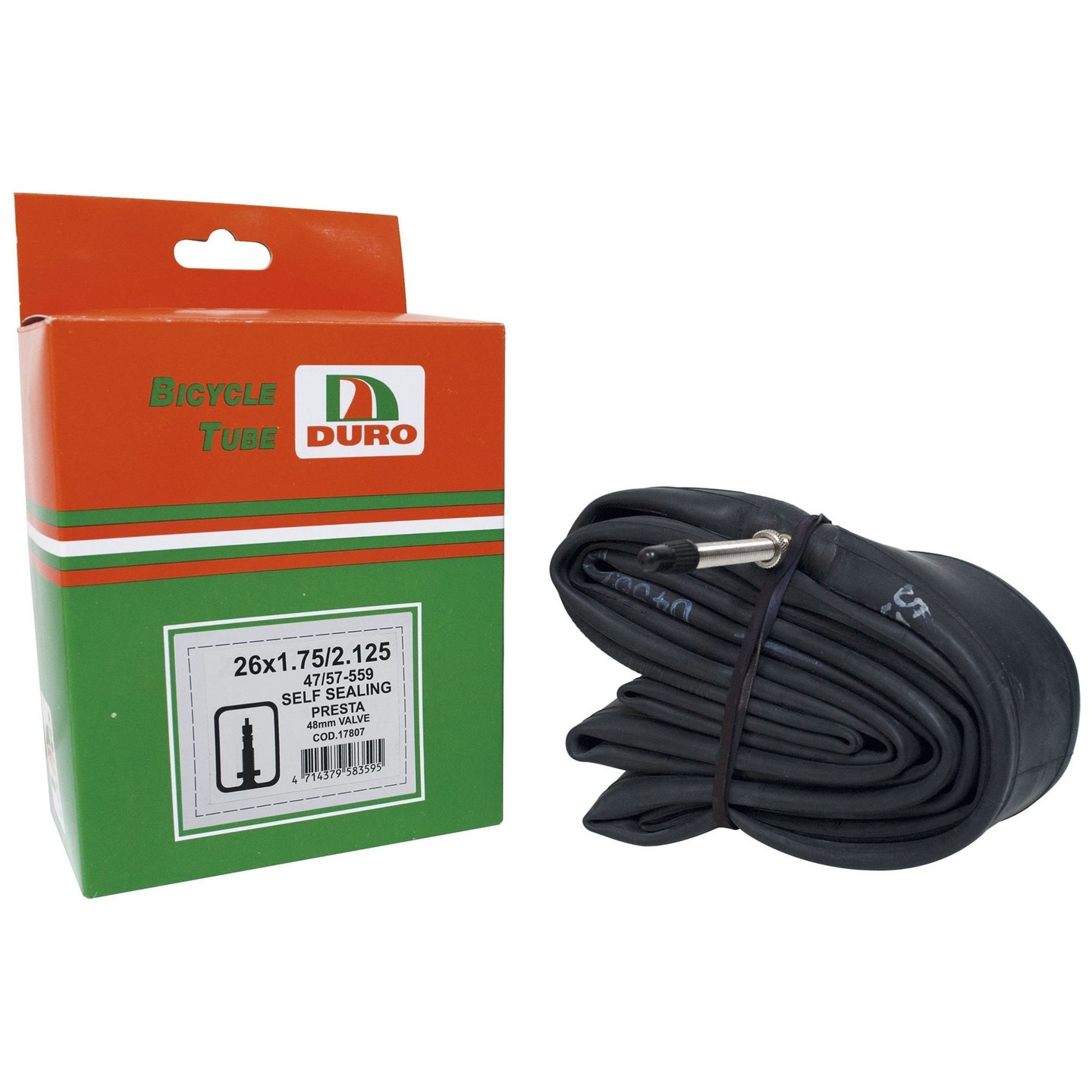 Cámara Duro 26 x 1.75/2.125 Válvula Presta 48 mm con Líquido Antipinchazos
