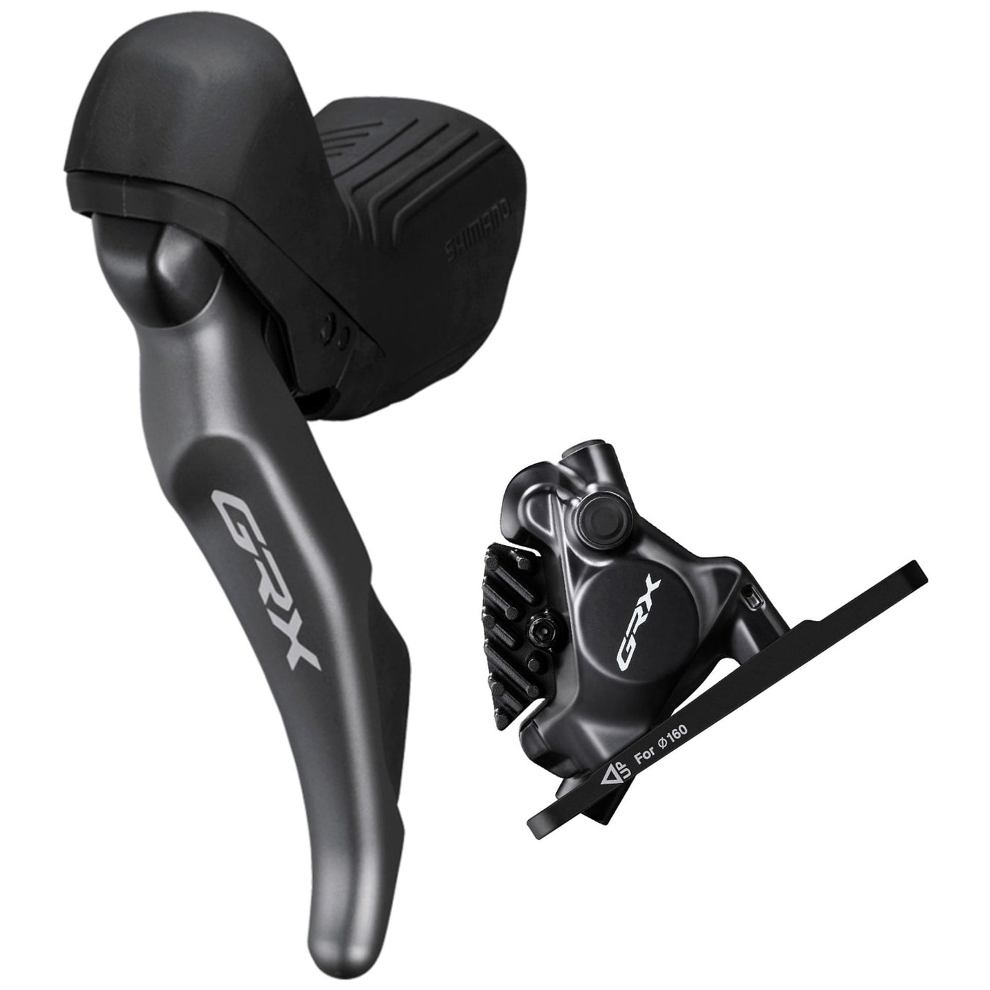 Freno Hidráulico Delantero Shimano GRX ST-RX820-LA / BR-RX820 para Monoplato Rotor 160 mm