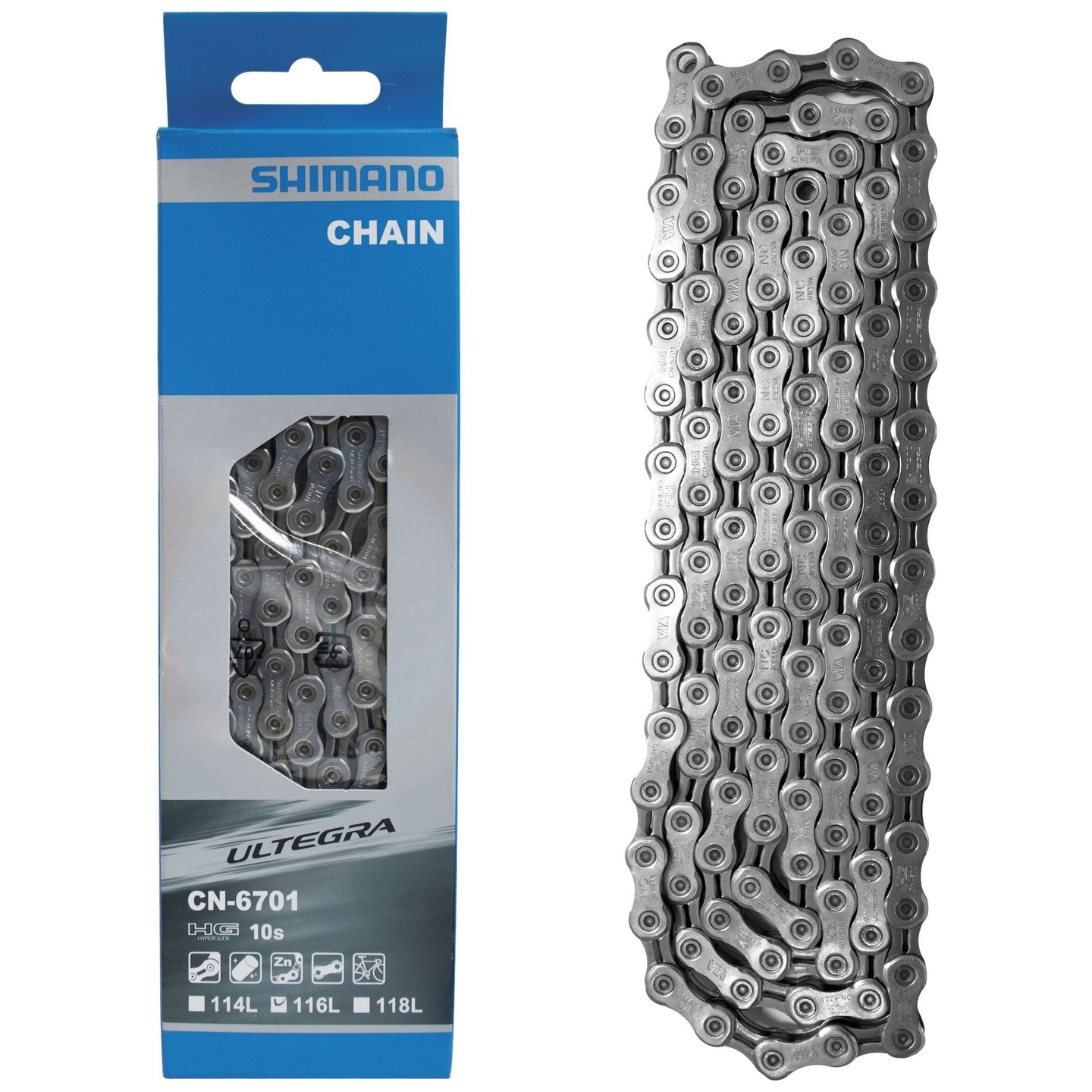 Cadena Shimano Ultegra CN-6701 10V 116 Eslabones
