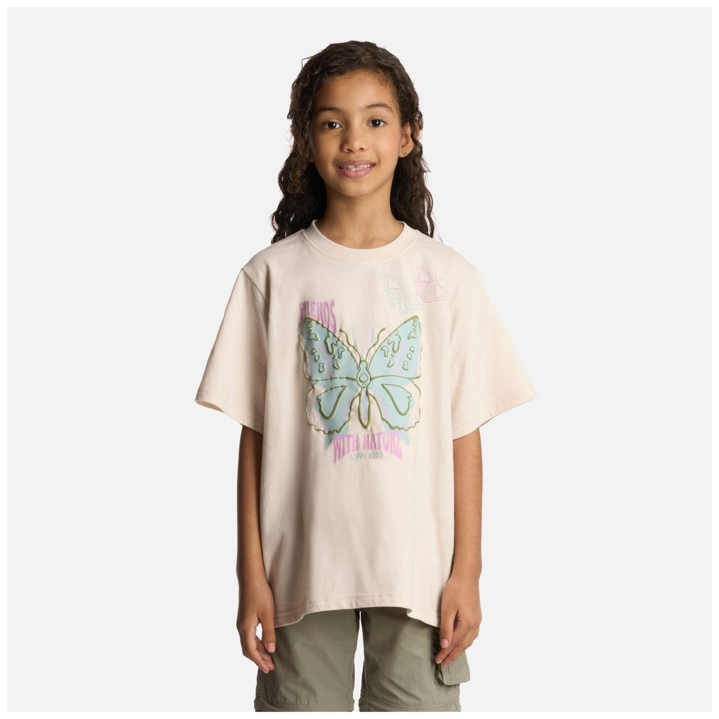 Polera Niña Butterfly Oversize T-Shirt