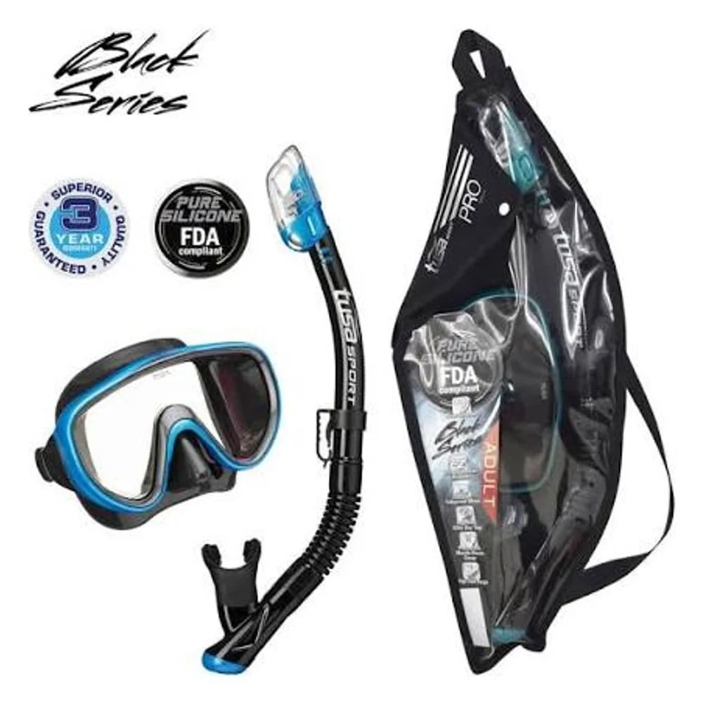 Set Snorkel Serene Adult Black Series Combo