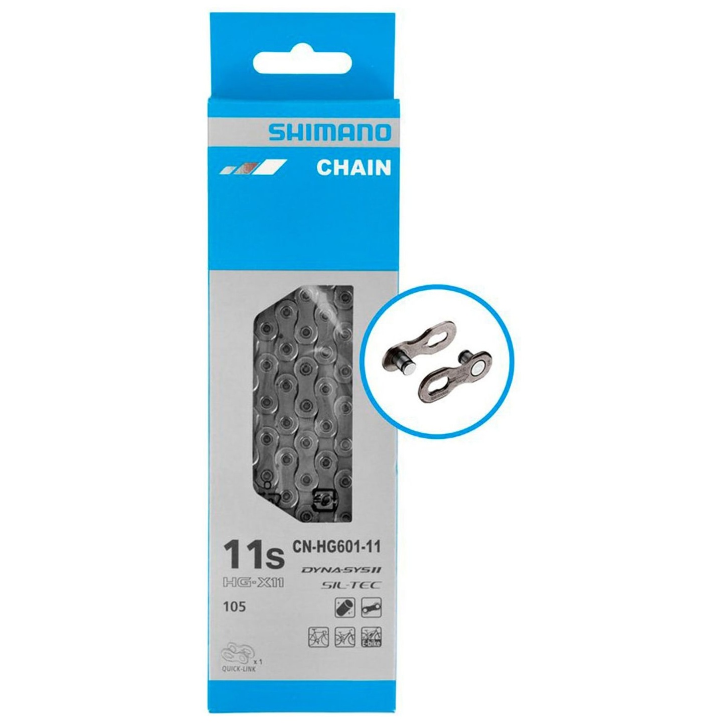 Cadena Shimano CN-HG601 11V 126 Eslabones con Quick-Link