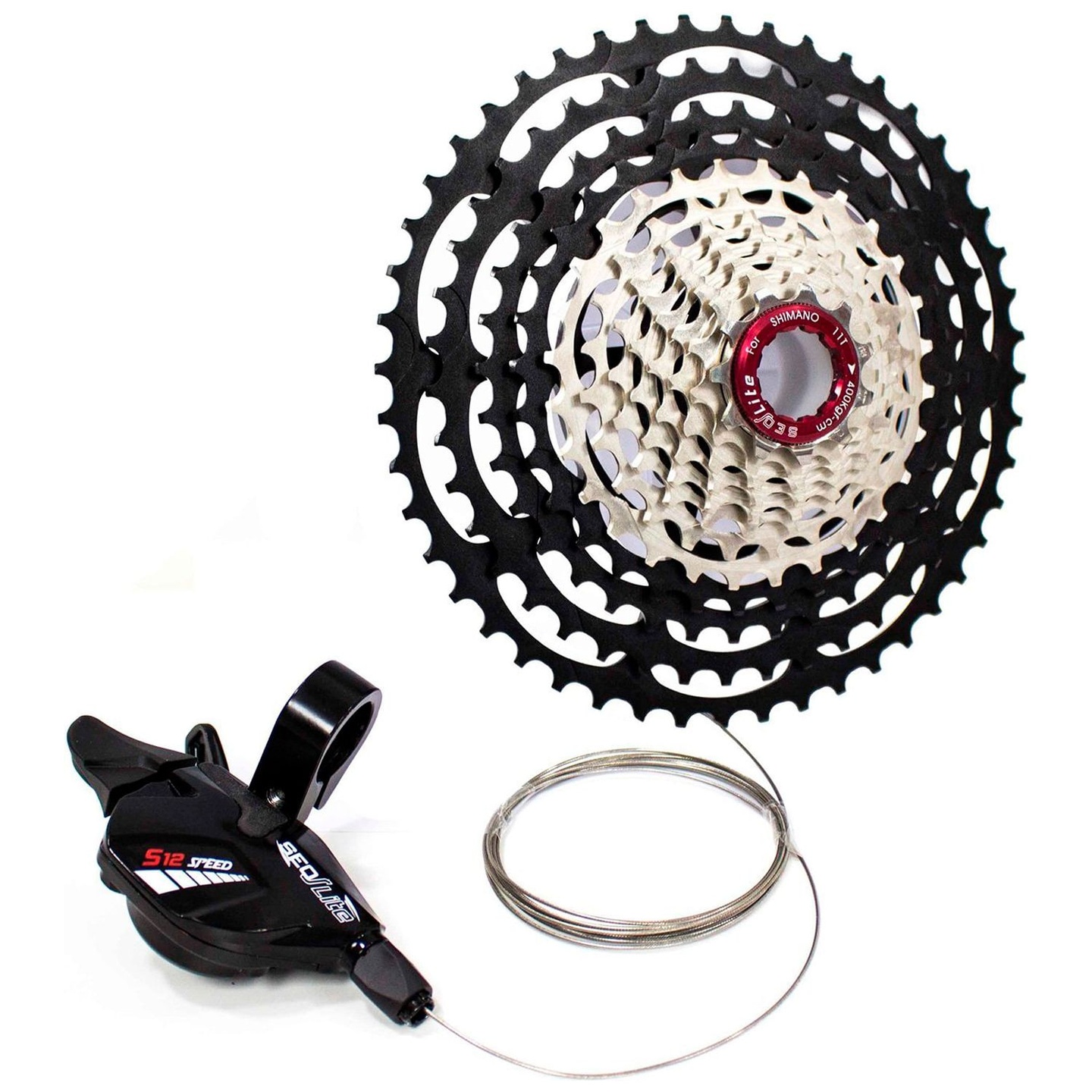 Set de Conversión Q-Lite 12V con Cassette 48T, Manilla SeqLite y Piñón de Recambio