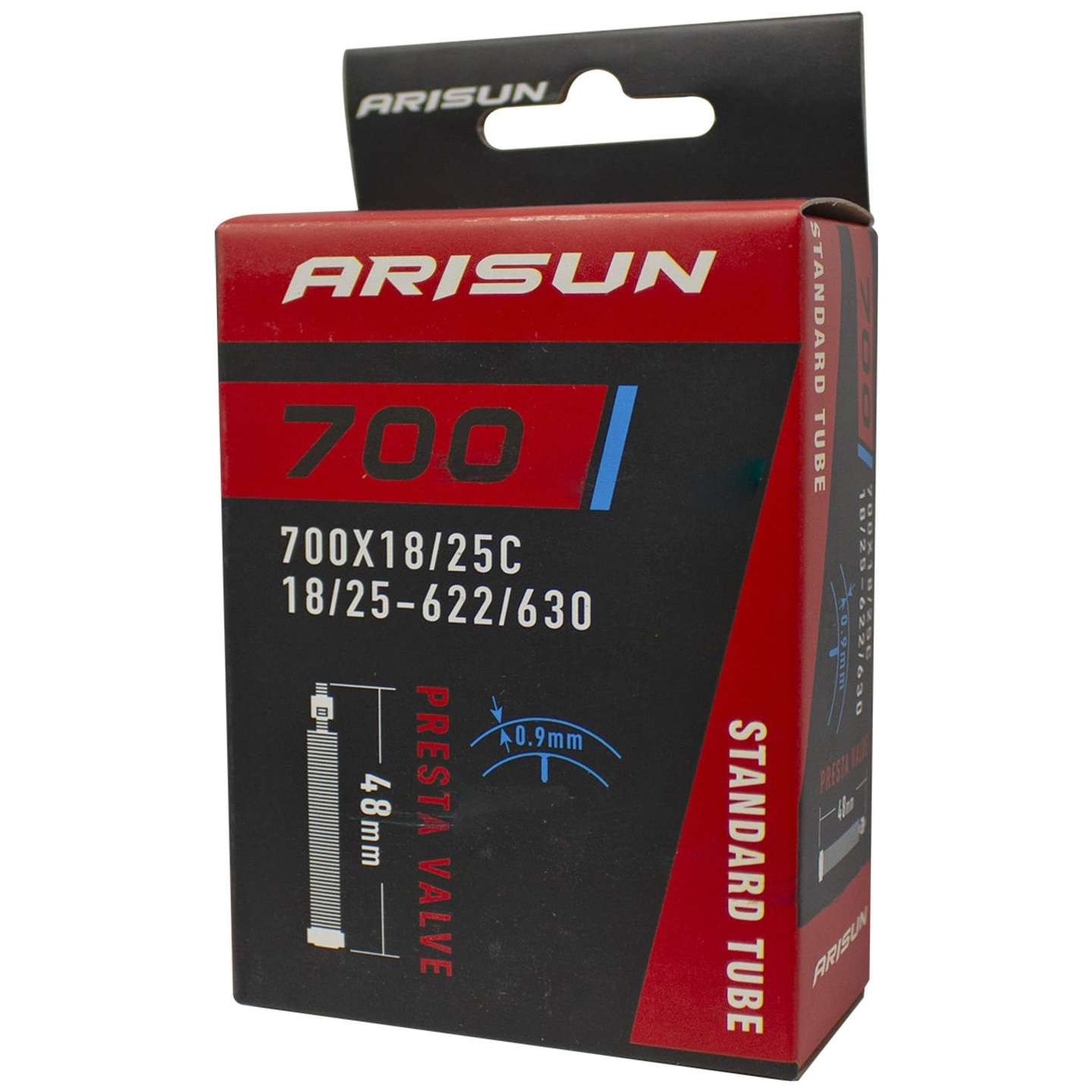 Cámara Arisun 700 x 18/25C Válvula Presta 48 mm