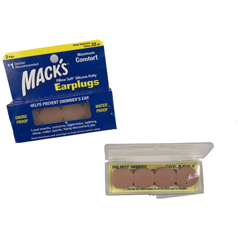 Tapones de Oídos Mack's Silicona (2 Pares)