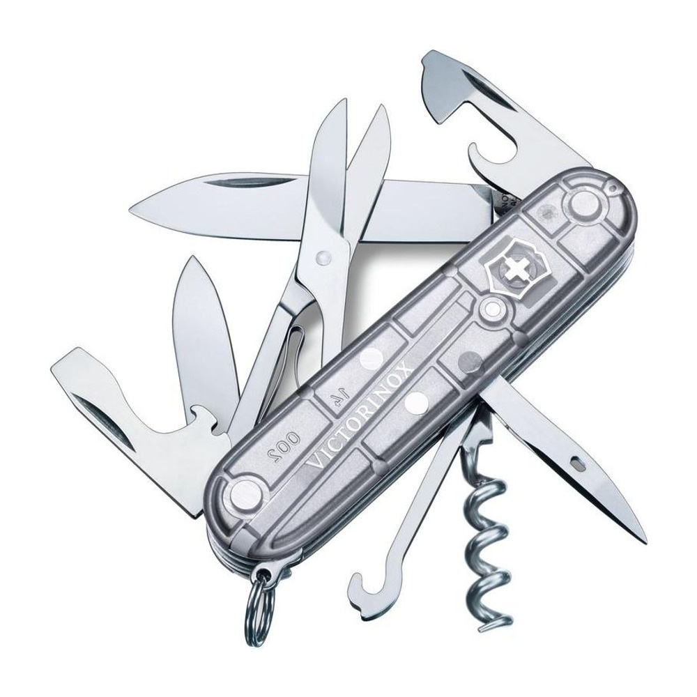 Cortaplumas Climber Plata Trans. 1.3703.T7
