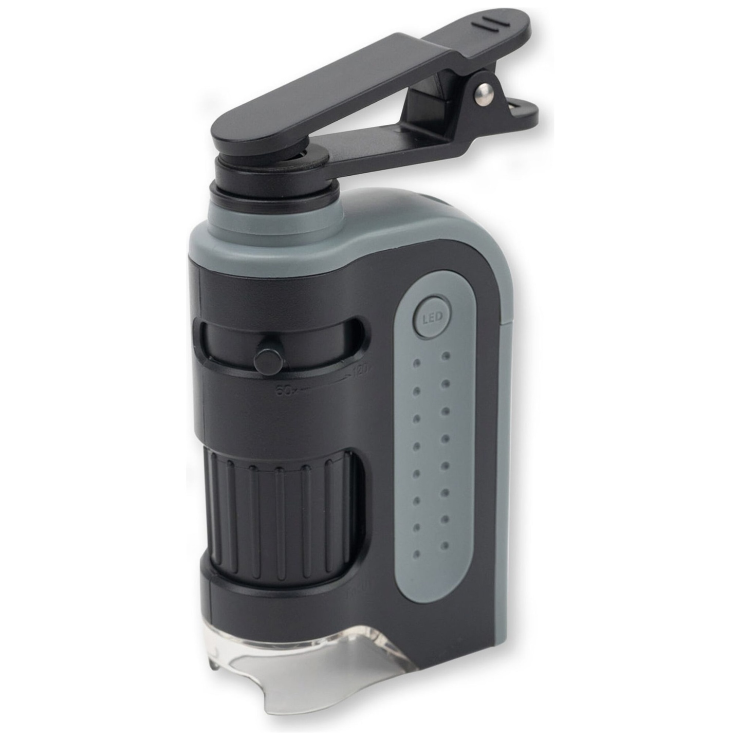 Microscopio de Bolsillo LED MicroBrite Pro 60-120x con Adaptador para Smartphone