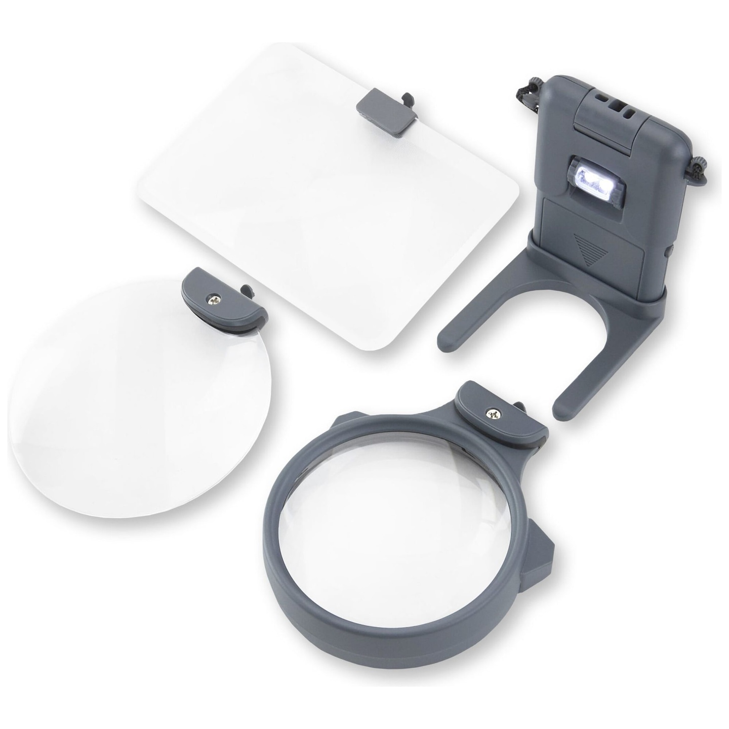 Set Lupa Manos Libres LED Hobby 3 en 1