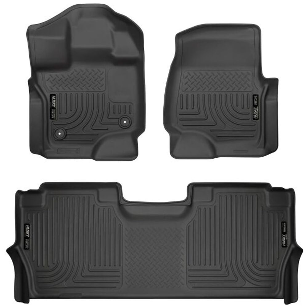 Pisos de Goma Delantero y Trasero Rígido Ford F150 Super Crew 2022-
