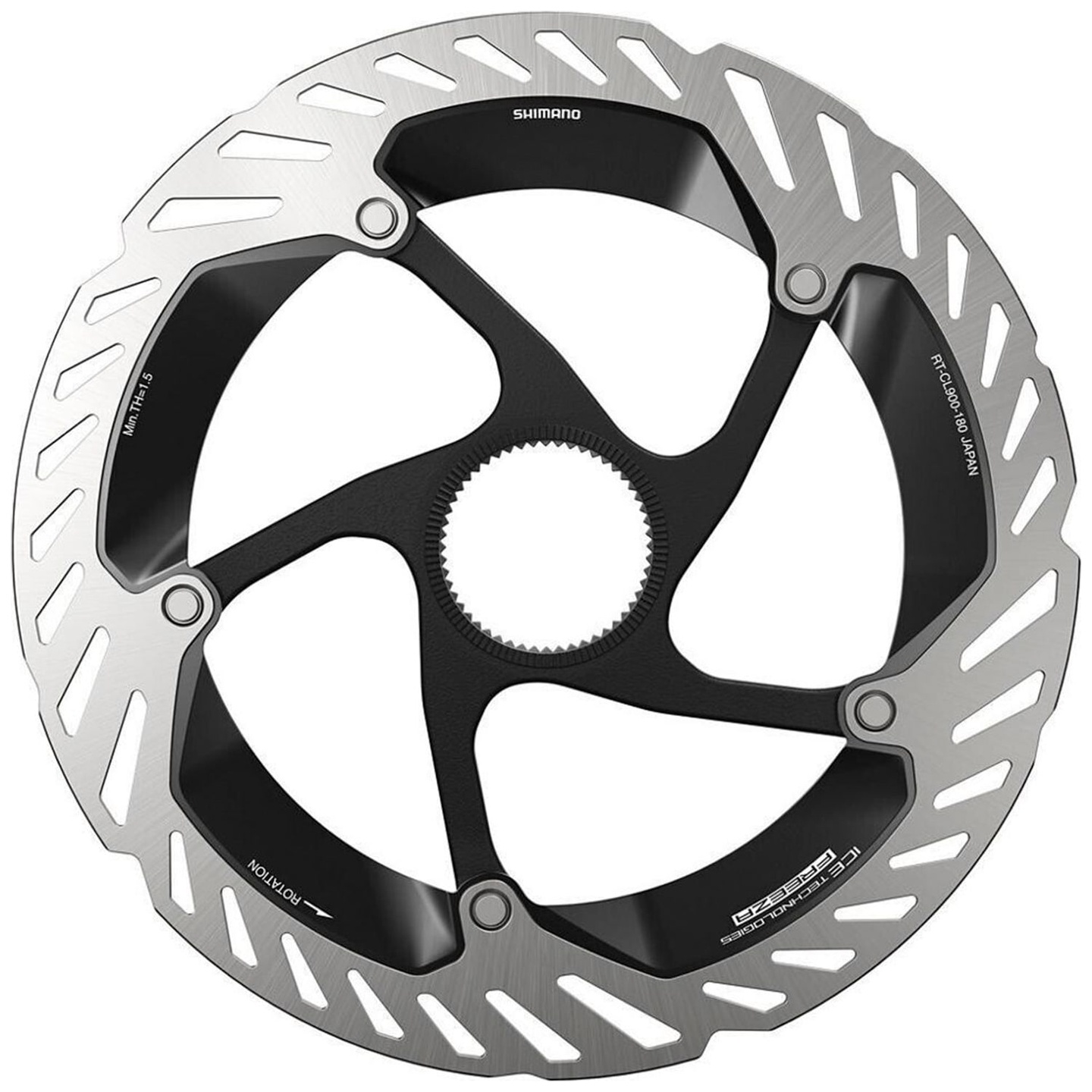 Disco de Freno Shimano XTR RT-CL900 Center Lock 180 mm Lockring Interno con Imán