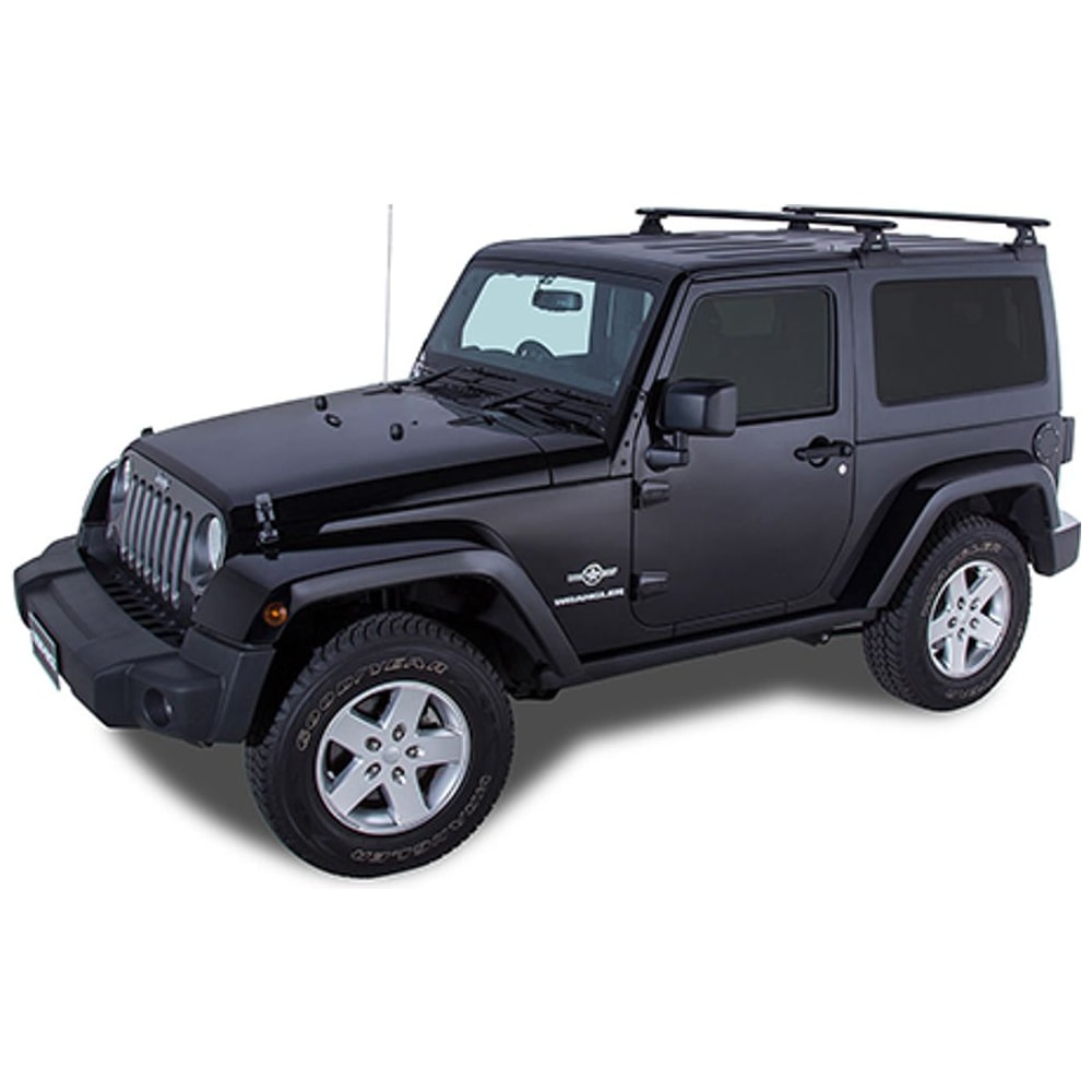 Barra Portaequipaje Negra para Jeep Wrangler JK 2 Puertas con Armazón de Refuerzo - Backbone