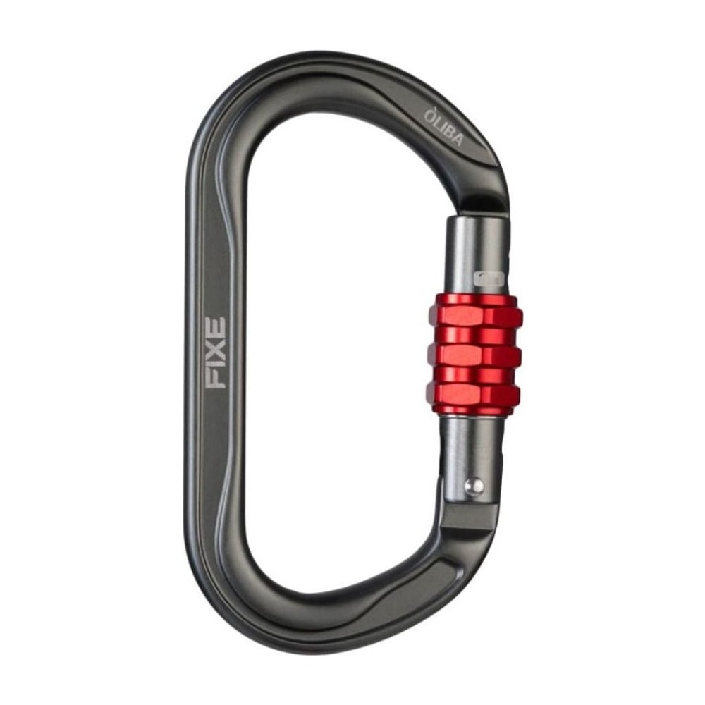Mosquetón Aluminio Oval Rosca 25kN Óliba