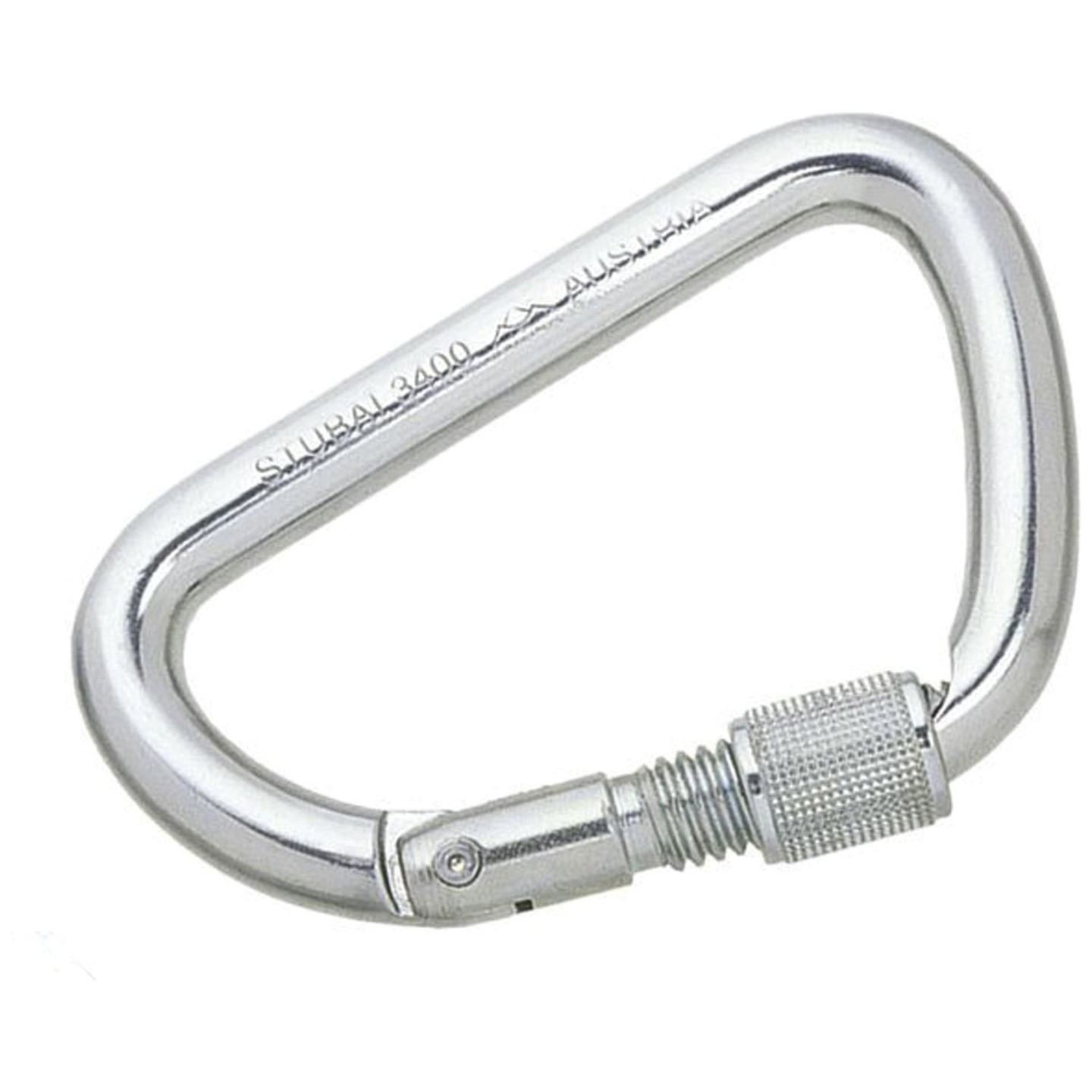 Mosquetón Asimétrico D Acero 34 kN