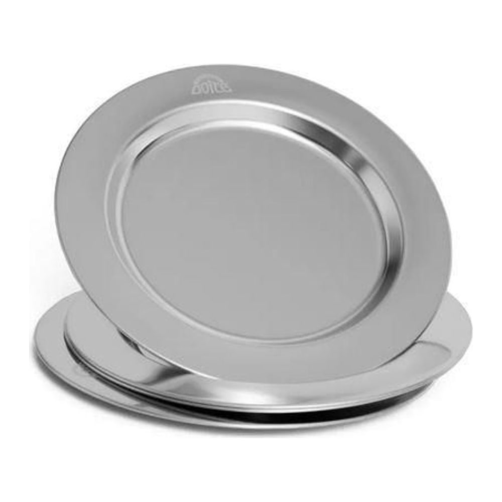 Set Cocina 4 Platos Acero Inox 
