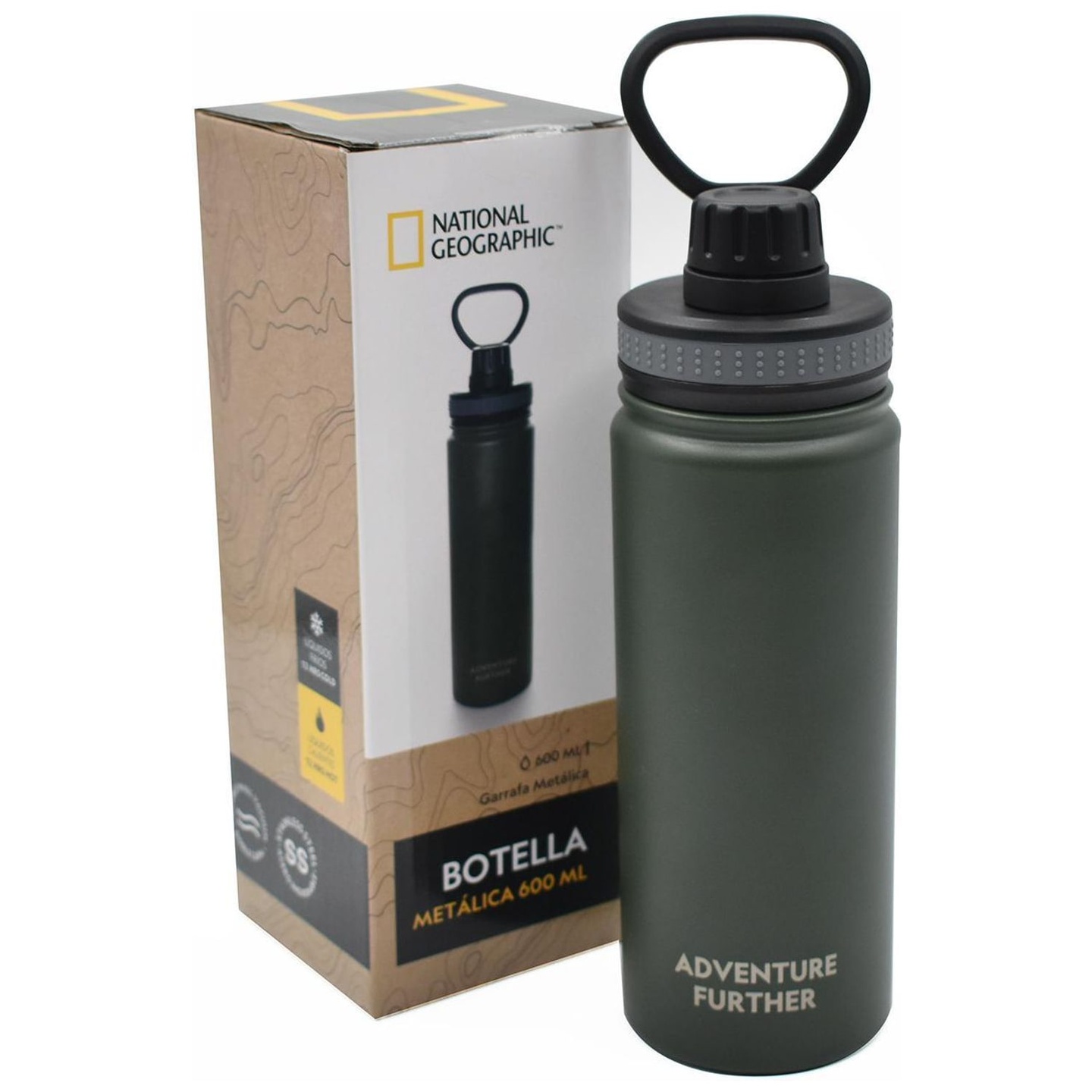 Botella Metálica Térmica Insulada 600ml